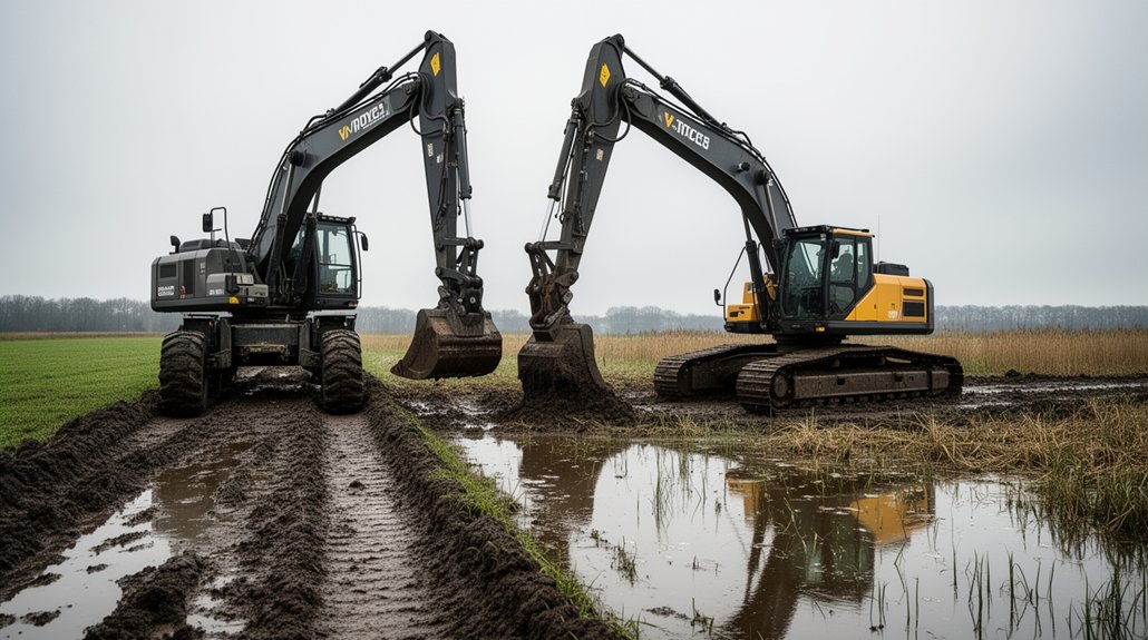 choosing suitable wet terrain excavator