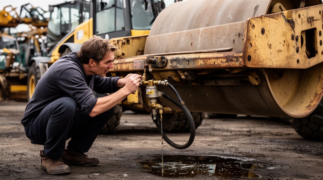 inspect hydraulic system thoroughly