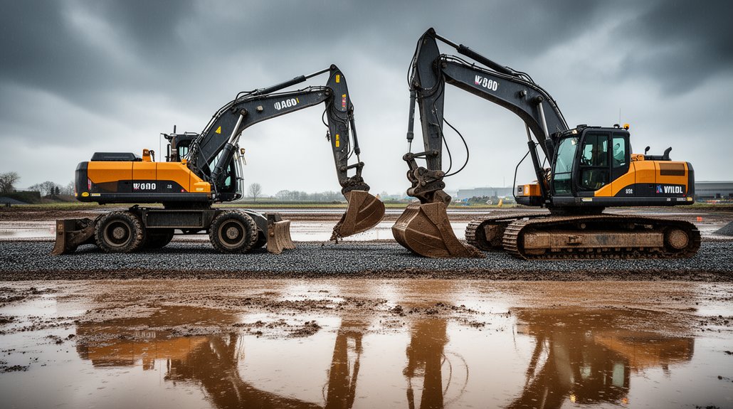 matching excavator to ground