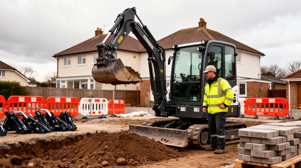 mini digger hire costs
